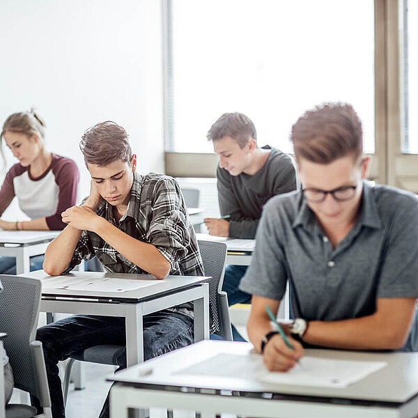 Eine Schulklasse beim lernen