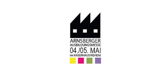 Ein Logo der Arnsberger Ausbildungsmesse am 04. und 05. Mai im Kaiserhaus/Neheim.