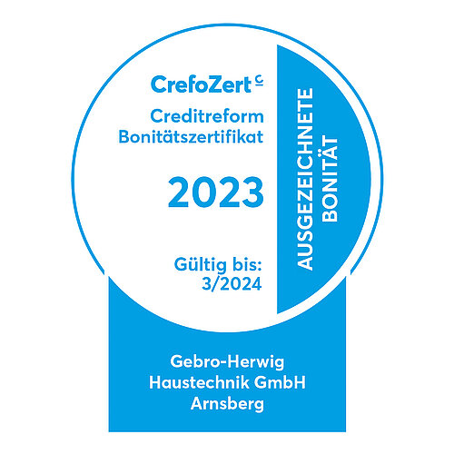 Logo CrefoZert für Gebro Herwig 2023